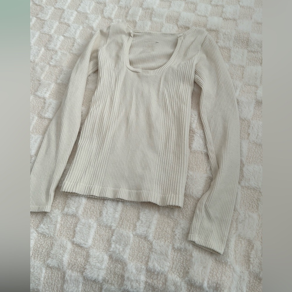 Free People Intimately ribbed stretchy long sleeve. NWOT. M/L
